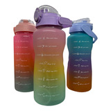 Garrafa Motivacional Água Galão Squeeze 2l Academia Escola 