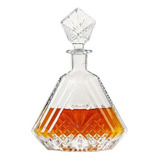 Garrafa Para Whisky Old Blend Em Cristal 630ml - Fracalanza