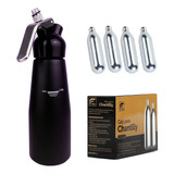 Garrafa Sifão Chantilly 500 Ml 10 Cápsulas N2o Profissional