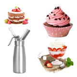 Garrafa Sifão Culinário Chantilly Creme Espuma Drinks 500ml