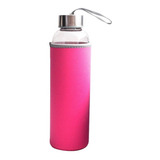 Garrafa Squeeze De Vidro Com Infusor Com Capa Neopreme 550ml