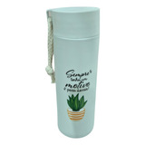 Garrafa Squeeze Detox Academia Vidro Revestida Pvc 500ml