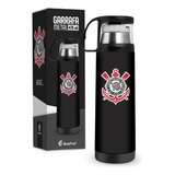 Garrafa Termica 475ml C/ Caneca G Futebol Times Corinthians