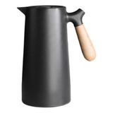 Garrafa Térmica Café Chá 1l Cabo Madeira Preto Chega Hoje Sp