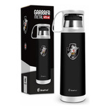 Garrafa Térmica Café Inox Com Caneca Vasco Da Gama 475ml Cor Preto
