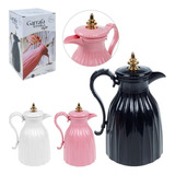 Garrafa Térmica Elegante 1 Litro Vintage Café Premium Preta