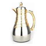 Garrafa Térmica Inox Prateada Com Dourado La Francesa Colar