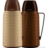 Garrafa Termica Rattan Rustica Aladdin Café