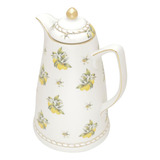 Garrafa Térmica Wolff De Porcelana Lemon Branco