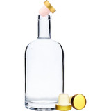 Garrafa Vidro 750ml Luxo Whisky Bar Decoração Licor Drink 