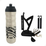 Garrafinha Água Bike Térmica + Suporte Caramanhola Chaves