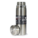 Garrafinha Térmica 1 Litro Academia Trilha Inox Parede Dupla