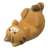 Gato Estátua Ornamento Mesa Suporte Para Telefone Marrom