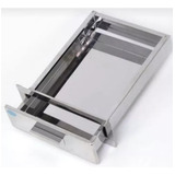 Gaveta 100% Inox Para Churrasqueira 35 Cm X 25 Cm