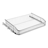 Gaveta Deslizante 570mm Aramada Fruteira Em Aço Inox Corredi Cor Cinza