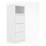 Gaveteiro 3 Gavetas Me4118 Branco - Tecno Mobili