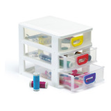 Gaveteiro De Mesa Mini Organizador Multiuso