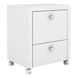 Gaveteiro Escritório Me4112 2gavs Branco-tecno Mobili