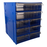 Gaveteiro Organizador Azul Multiuso Novo Magus Cg508