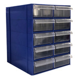 Gaveteiro Organizador Azul Multiuso Novo Magus Cg510/2