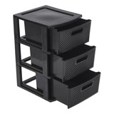 Gaveteiro Organizador De Chão 3 Gavetas Rattan Top Qualidade