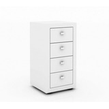 Gaveteiro Para Escritório 4 Gvts Me4133 Branco- Tecno Mobili