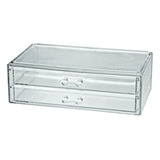 Gaveteiro Para Maquiagem Duas Gavetas Poliestireno 23,5 Cm