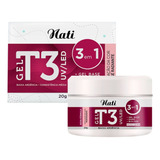 Gel Base T3 Rosé Radiante Led\uv Nati Profissional 20g