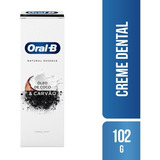 Gel Dental Carvão Óleo De Coco E Herbal Mint Oral-b Natural Essence Caixa 102g
