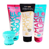 Gel Esfoliante E 2 Sabonetes Dermachem + Esponja De Silicone