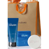 Gel Natura Barbear E Pós Barba + Sabonete Kaiak + Embalagem