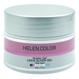 Gel Para Unhas De Gel Helen Color Silver  Clear Base 20g