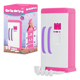 Geladeira Brinquedo Menina Rosa Infantil Criança Cozinha Nf