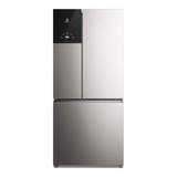 Geladeira Electrolux Frost Free Inverter 590l Autosense 3 Portas Multidoor Cor Inox Look Im8s 110v