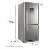 Geladeira Frost Free Electrolux Db84 Inox Com Freezer 598l