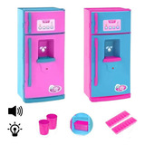 Geladeira Infantil Som E Luz + Acessórios Usual Brinquedos