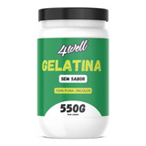 Gelatina Em Pó - Sem Sabor 550g - Pote - Rica Proteína 