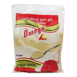 Gelatina Ômega Em Pó Pura Sem Sabor - 500g 
