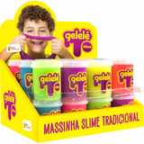 Gelelé Slime Massinha Meleca Tradicional Kit 6 Pote 152gr