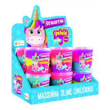 Gelelé Slime Massinha Meleca Unicornio Kit 14 Pote 152gr