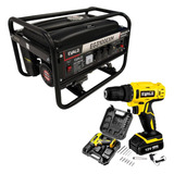 Gerador Energia 3,1 Kva + Kit Parafusadeira Evald 12v