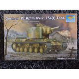 German Pz.kpfm Kv-2 754 (r) Tank 1/35 Trumpeter 00367