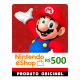 Gift Card Digital Nintendo Eshop R$500