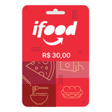 Gift Card Ifood 30 Reais Cartão Presente Digital