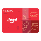 Gift Card Ifood Cartão Presente R$20 Entrega Via Chat