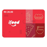 Gift Card Ifood R$ 20 Reais - Cartão Presente Ifood Digital