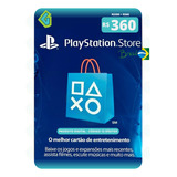 Gift Card Playstation Cartao Psn Br R$ 360 Reais