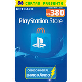 Gift Card Playstation Cartao Psn Br R$ 380 Reais
