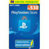 Gift Card Playstation Cartao Psn Br R$ 530 Reais