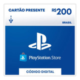 Gift Card Playstation Store 200 Reais Psn Br Para Ps4 E Ps5